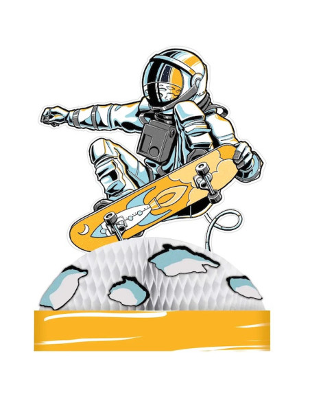 Espace Skater Herzstück – Geburtstagsdekoration Kind Thema Skate und Raum – Schweizer Shop BelleFete.ch