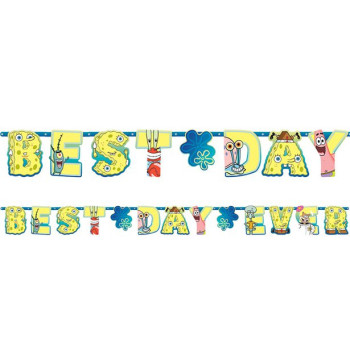 Ghirlande di compleanno SpongeBob - Decorazione sala compleanno bambino - Bellefete.ch