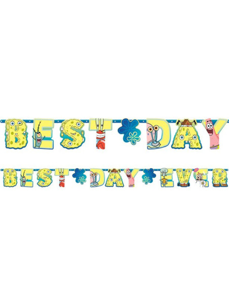Ghirlande di compleanno SpongeBob - Decorazione sala compleanno bambino - Bellefete.ch