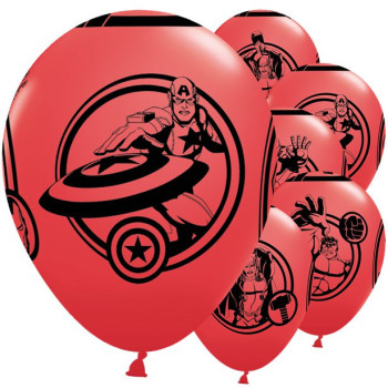 Palloncini rossi e neri Avengers - Decorazione di compleanno - Bellefete.ch - Svizzera