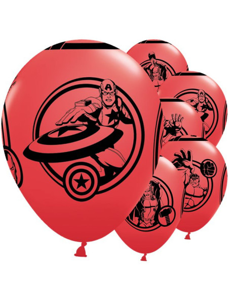 Avengers Rot-Schwarze Luftballons - Geburtstagsdekoration - Bellefete.ch - Schweiz