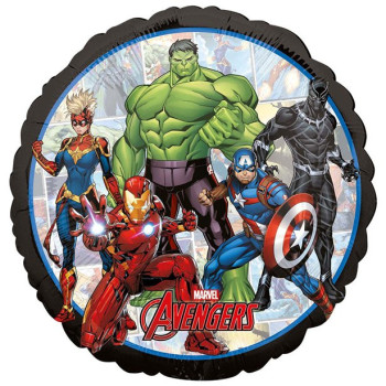 Avengers runder Ballon - Marvel Superhelden Geburtstagsdekoration - Schweizer Boutique BelleFete.ch
