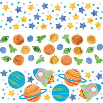 Coriandoli da tavola per compleanno tema Spazio - Decorazione festa bambini - Bellefete.ch