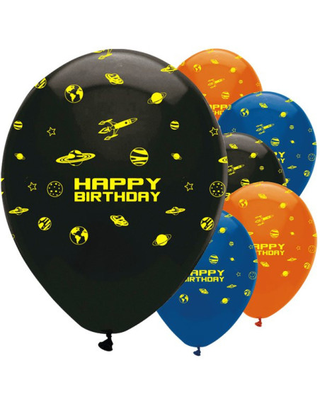 Weltraum- und Galaxie-Ballons - Geburtstagsdekoration Thema Weltraum und Planeten - Schweizer Shop BelleFete.ch