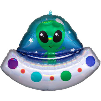 Palloncino Ufo Alien - Decorazione di compleanno Spazio e Alieni - Negozio svizzero BelleFete.ch