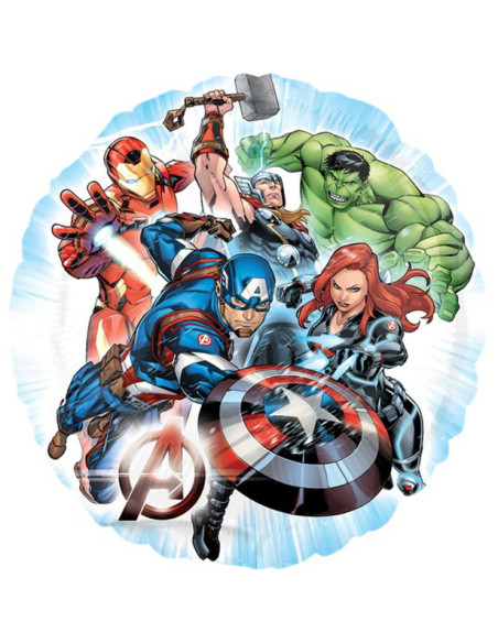 Ballon de fête Super Héros Avengers pour anniversaire enfant, déco colorée Marvel