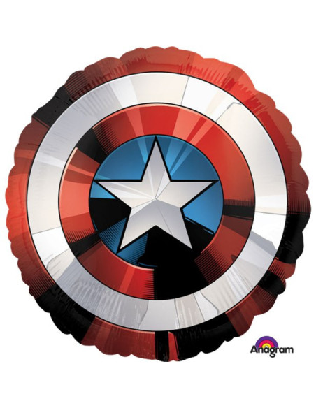 Pallone Scudo Captain America - Decorazione di festa Avengers - Negozio svizzero BelleFete.ch