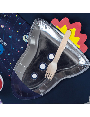 Assiettes en forme de Fusée