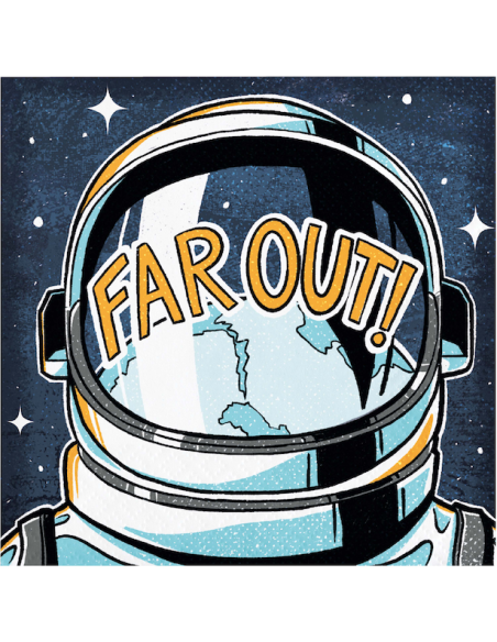 Skater-Weltraum-Servietten – Kinderparty-Geschirr | BelleFete.ch