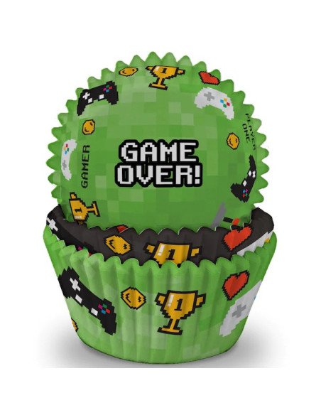 75 Cupcake-Formen "Videospiele" - Bellefete.ch - Schweiz - Kuchenschmuck