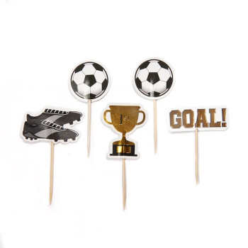 Picchi per cupcake Calcio - Decorazione per torte - Bellefete.ch - Svizzera