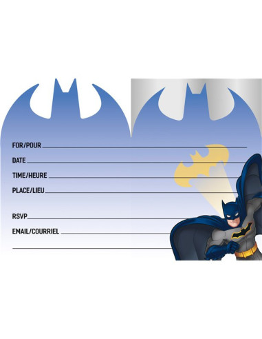 Cartes d’Invitation Batman - Anniversaire Enfant | BelleFete.ch