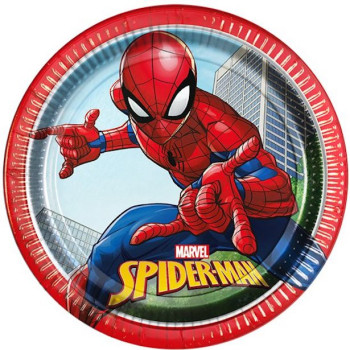 Assiettes à dessert d'anniversaire « SpiderMan » - Bellefete.ch - Suisse - Décorations de fête Spiderman