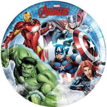 Assiettes à dessert d'anniversaire Avengers - Déco de fête - Bellefete.ch - Suisse