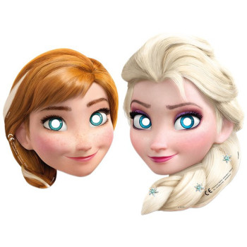 Maschere Anna ed Elsa - Regina delle Nevi - Bellefete.ch - Svizzera - Decorazioni di compleanno Regina delle Nevi