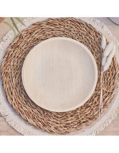 Assiettes de fête Eco Nature - Décoration de table