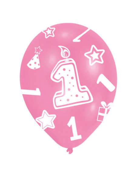 Ballons 1er Anniversaire Fille - Bellefete.ch - Suisse - Déco 1er anniversaire