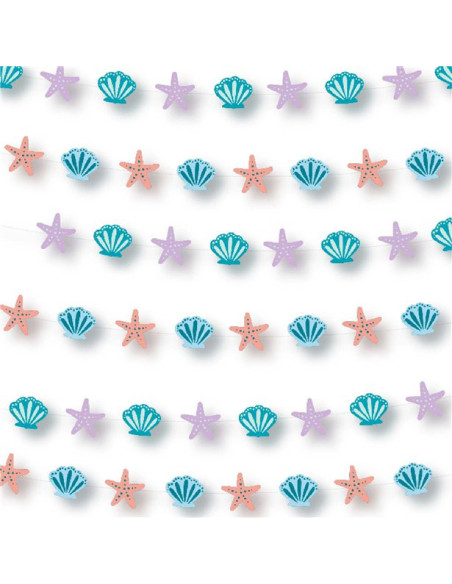 Meerjungfrau Dekoration Girlande - Meerjungfrau Party Dekoration - Bellefete.ch - Lieferung in die Schweiz