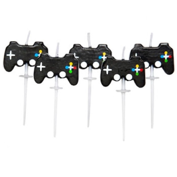 Candele Manette - Giochi Video - Decorazioni per torte - Bellefete.ch - Svizzera