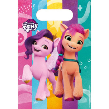 Borse regalo My Little Pony per compleanno bambino, motivi colorati e unicorno
