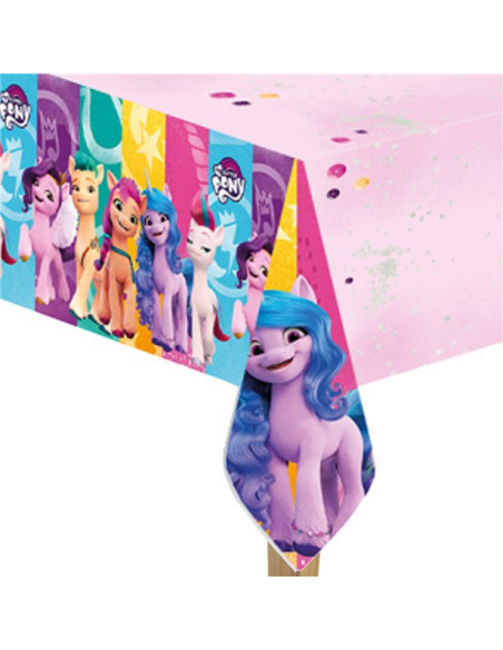 My Little Pony Tischdecke für Babygeburtstag, bunte Muster und Einhorn