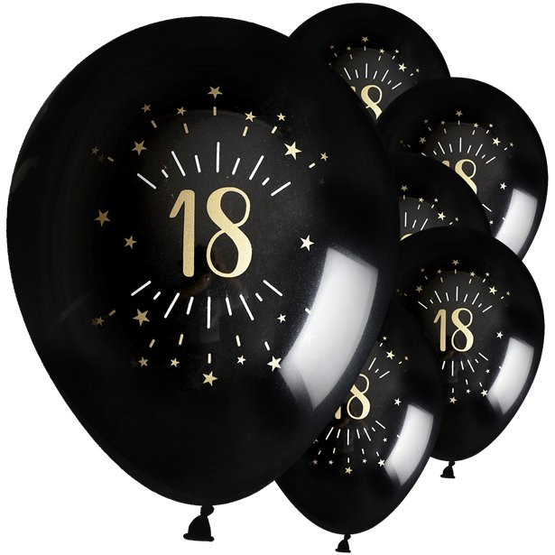 8 Ballons Anniversaire 18 ans - Decoration Anniversaire 18 ans