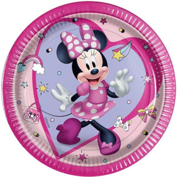 Geburtstagsdessertteller Minnie Mouse - Partydekoration Mädchen - Bellefete.ch - Schweiz