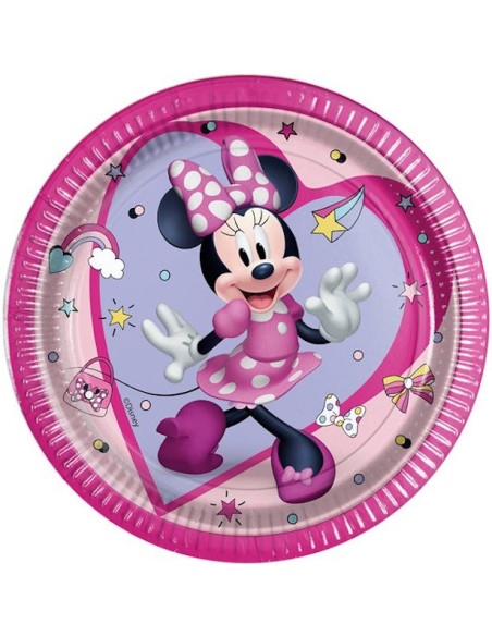 Geburtstagsdessertteller Minnie Mouse - Partydekoration Mädchen - Bellefete.ch - Schweiz