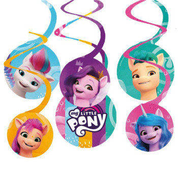 Decorazioni per feste da appendere My Little Pony per il compleanno dei bambini, motivi colorati e unicorno