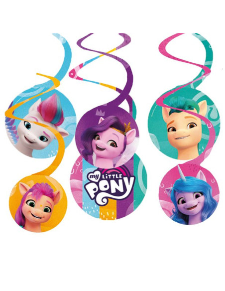 My Little Pony hängende Partydekorationen für Kindergeburtstag, bunte Muster und Einhorn