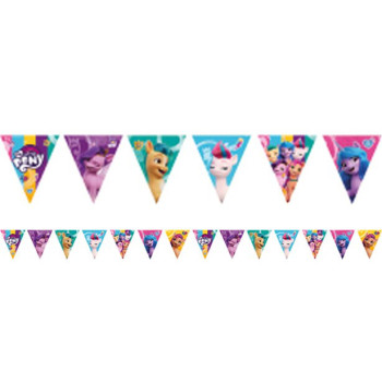 Ghirlanda di compleanno My Little Pony per bambini, motivi colorati e unicorno