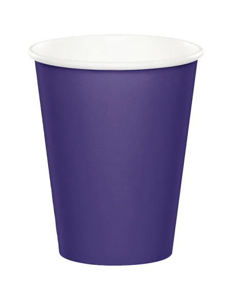 Gobelets en carton violet - Bellefete.ch - Suisse - Vaisselle jetable violet
