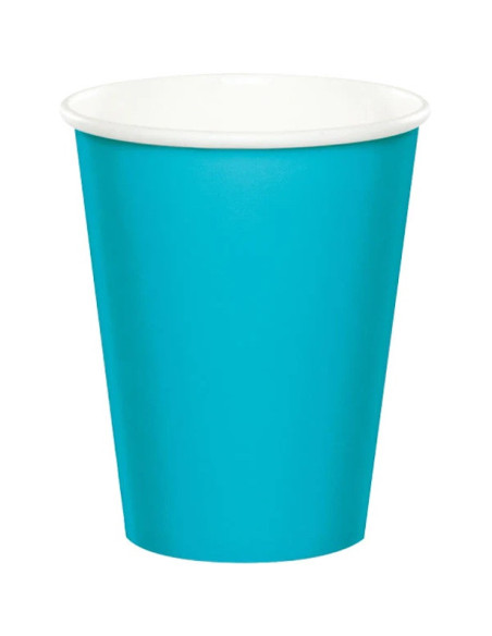 Gobelets de fête Turquoise - Vaisselle jetable pour fête et anniversaire - Bellefete.ch
