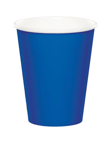 Königsblaue Gläser aus Pappe - Bellefete.ch - Schweiz - Einweggeschirr königsblau