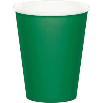Gobelets en carton vert foncé - Bellefete.ch - Suisse - Vaisselle jetable vert foncé