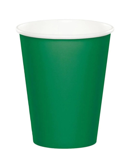 Gobelets en carton vert foncé - Bellefete.ch - Suisse - Vaisselle jetable vert foncé