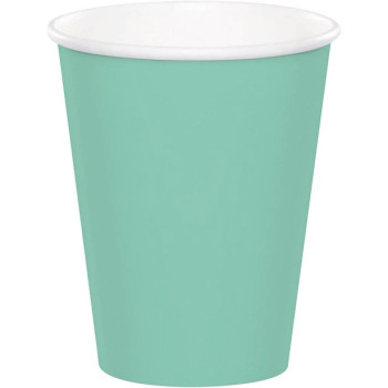 Gobelets en carton vert menthe - Bellefete.ch - Suisse - Vaisselle jetable vert menthe