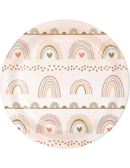 Dessertteller "Boho Rainbow" - Tischdekoration für Kinder - Bellefete.ch - Schweiz