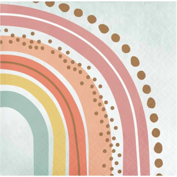 Getränkeservilien „Boho Rainbow“ - Bellefete.ch - Schweiz - Rainbow Party Dekoration