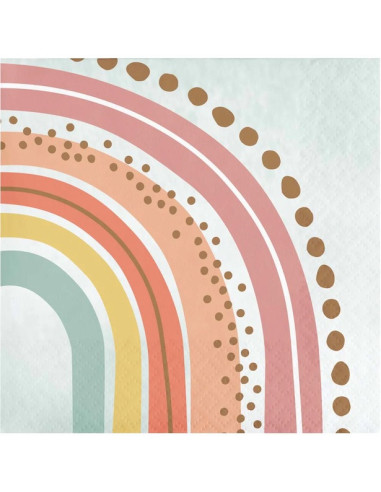 Getränkeservilien „Boho Rainbow“ - Bellefete.ch - Schweiz - Rainbow Party Dekoration