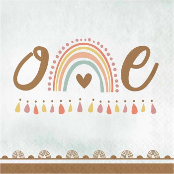 Tovaglioli 1° compleanno "Boho Rainbow" - Bellefete.ch - Svizzera - Decorazioni primo anniversario