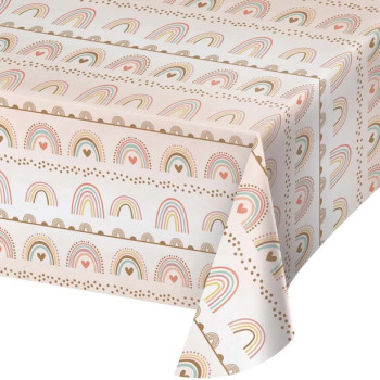 Nappe de table en papier "Boho Rainbow" - Décorations de table enfants - Bellefete.ch - Suisse