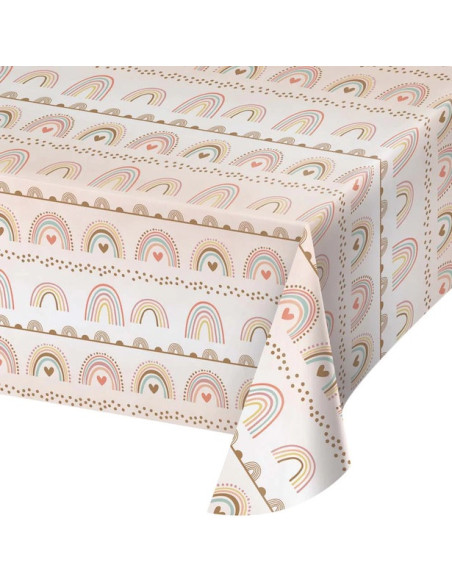 Tovaglia in carta "Boho Rainbow" - Decorazioni per la tavola per bambini - Bellefete.ch - Svizzera
