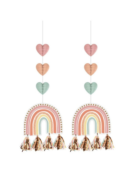 Décorations à suspendre "Boho Rainbow" - Bellefete-ch - Suisse - Décorations de fête