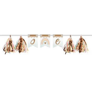 Decorazione seggiolone 1° compleanno Boho Rainbow - Accessorio festa bambino - Bellefete.ch