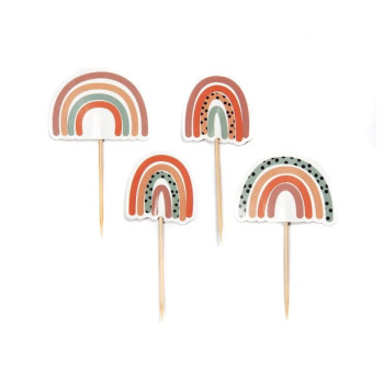 Decorazioni per torte "Boho Rainbow" - Accessori per pasticceria bohémien - Bellefete.ch