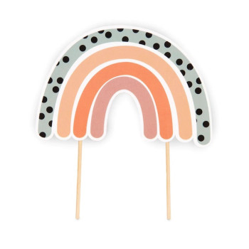 Cake Topper "Boho Rainbow" - Decorazione di Torta Bohémien Arcobaleno - Bellefete.ch