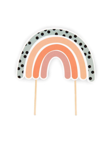 Cake Topper "Boho Rainbow" - Böhmische Regenbogen Kuchendekoration - Bellefete.ch