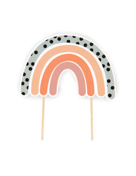 Cake Topper "Boho Rainbow" - Böhmische Regenbogen Kuchendekoration - Bellefete.ch