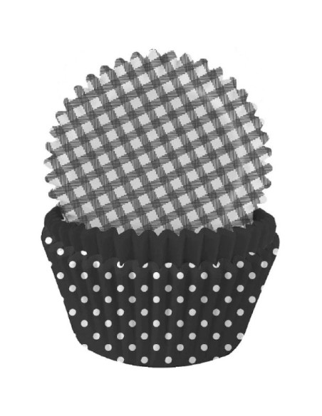 Schwarz-Weiß-Cupcake-Formen - Kuchendekoration - Bellefete.ch